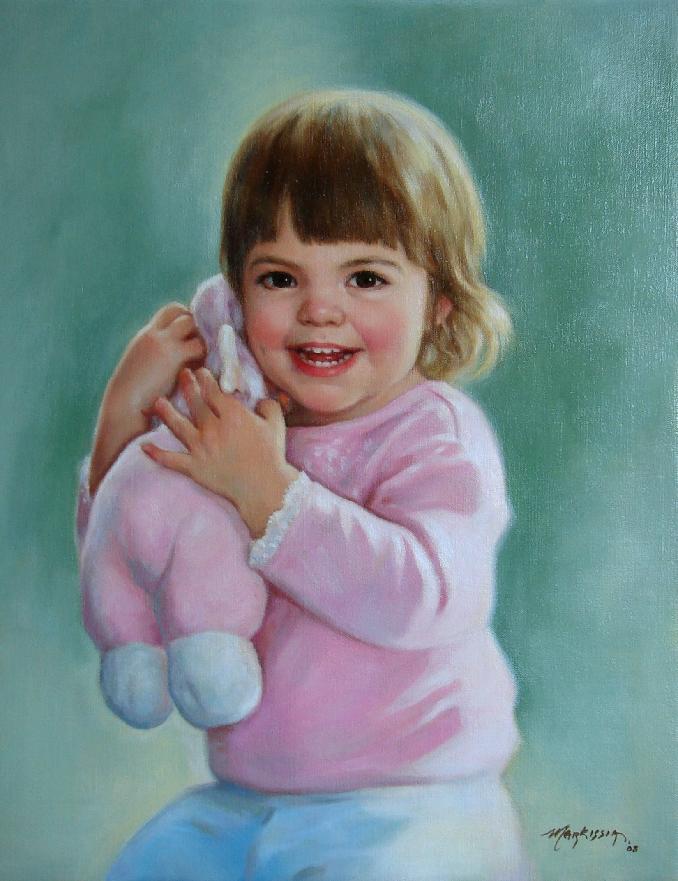 Markissia Touliotos, Award Winning Original Oil on Canvas Portrait
